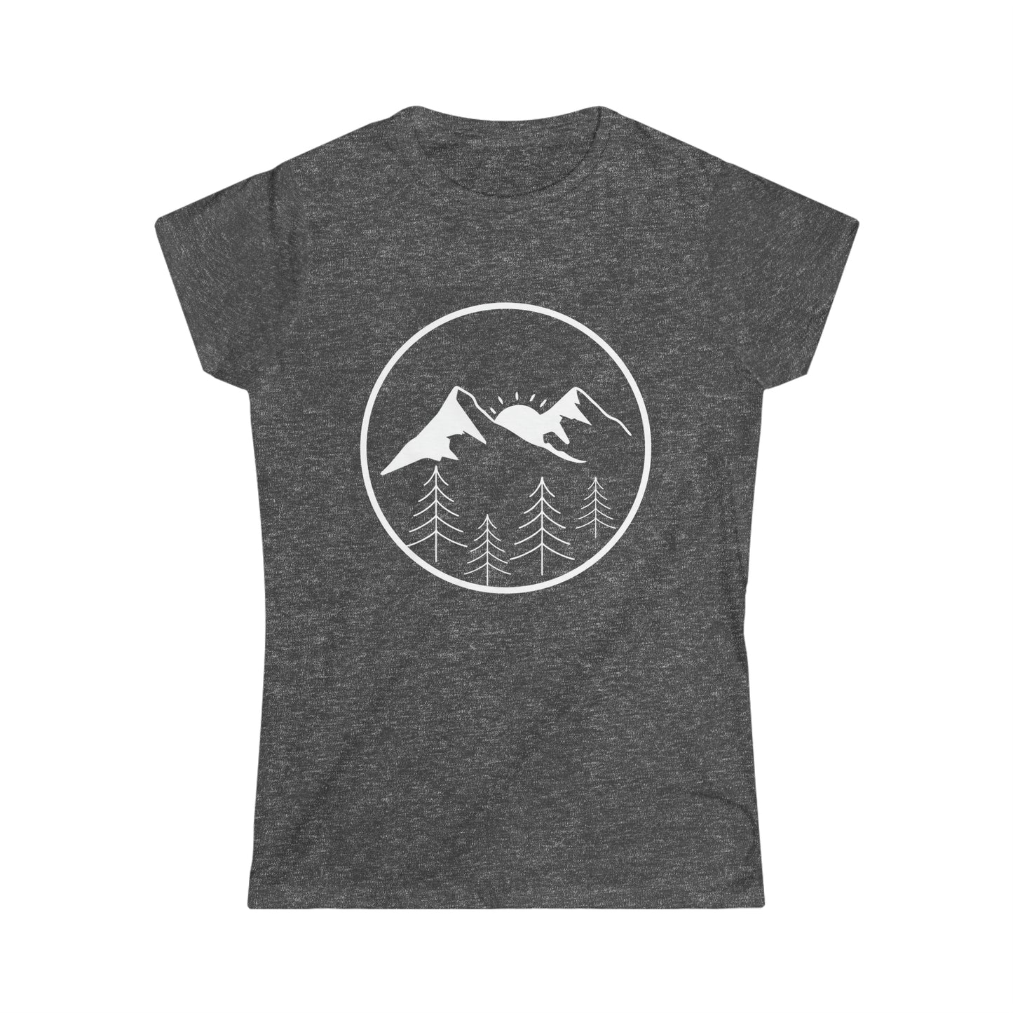 Women's Soft Tee - Mountains & Tree's