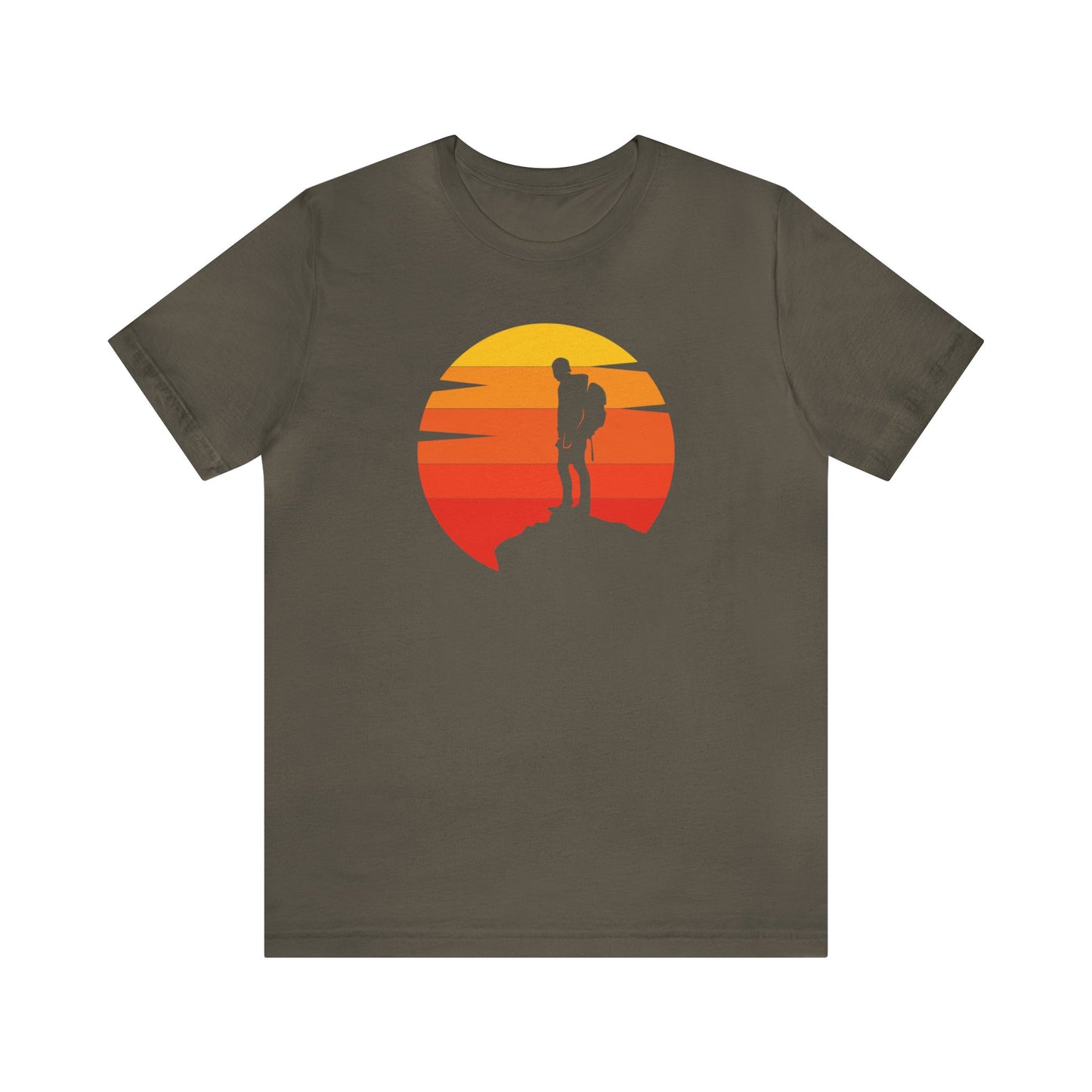 Retro Sunset Hiker