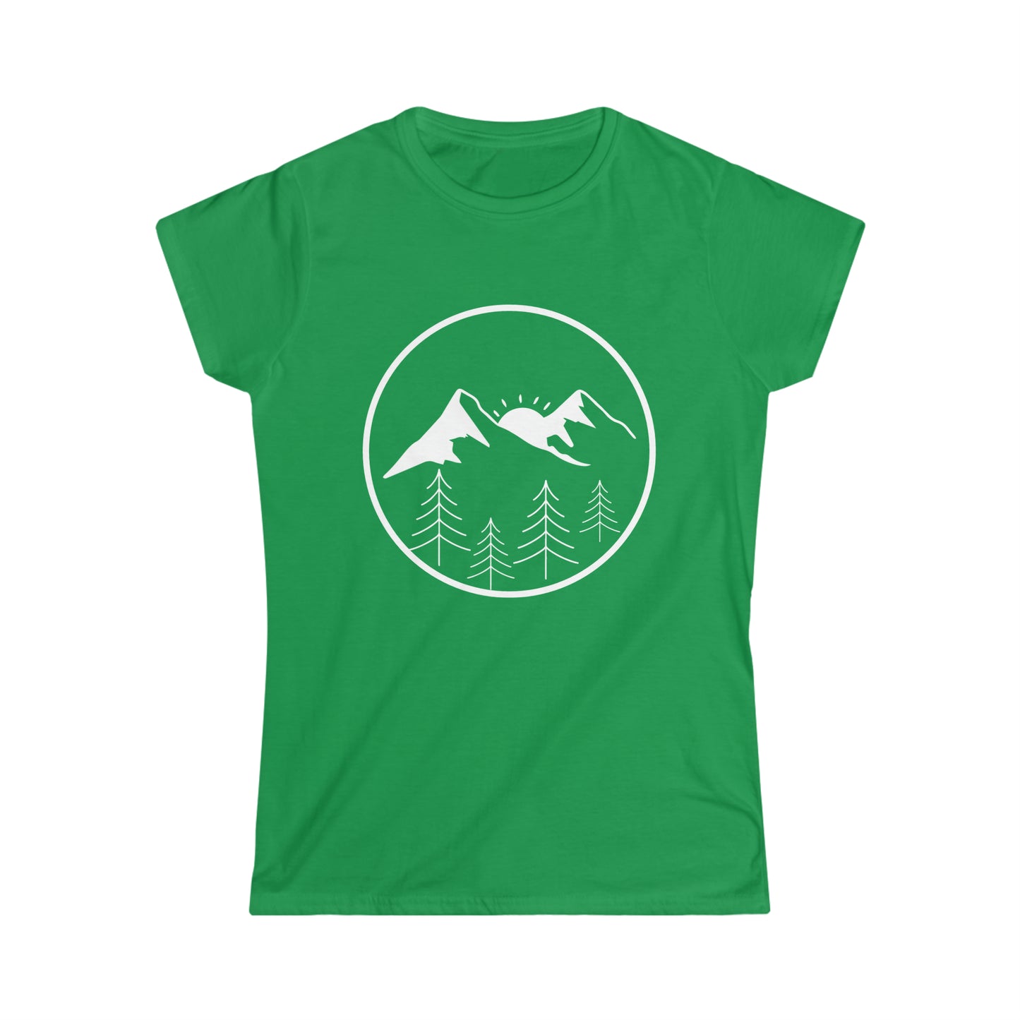Women's Soft Tee - Mountains & Tree's