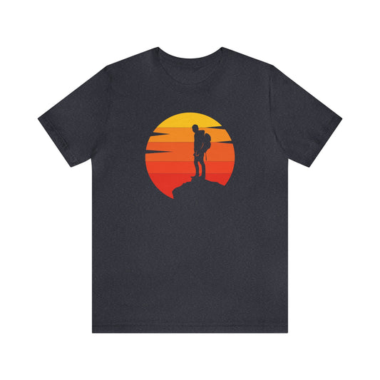 Retro Sunset Hiker